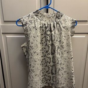 Snake Print Sleeveless Top
